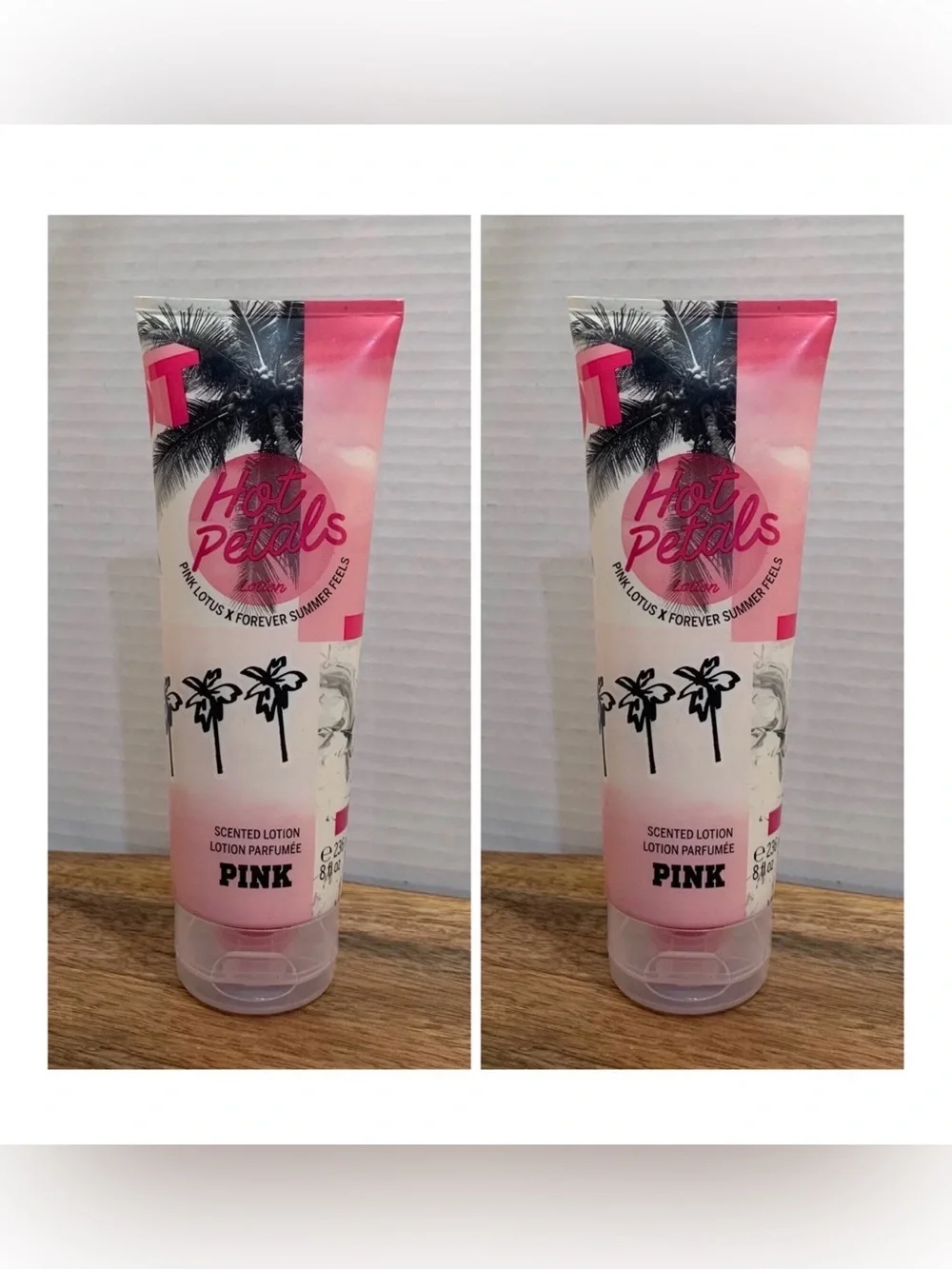 Victoria’s Secret PINK Hot Petals Scented Lotion ~ 8 fl.oz. ( Lot of 2 )